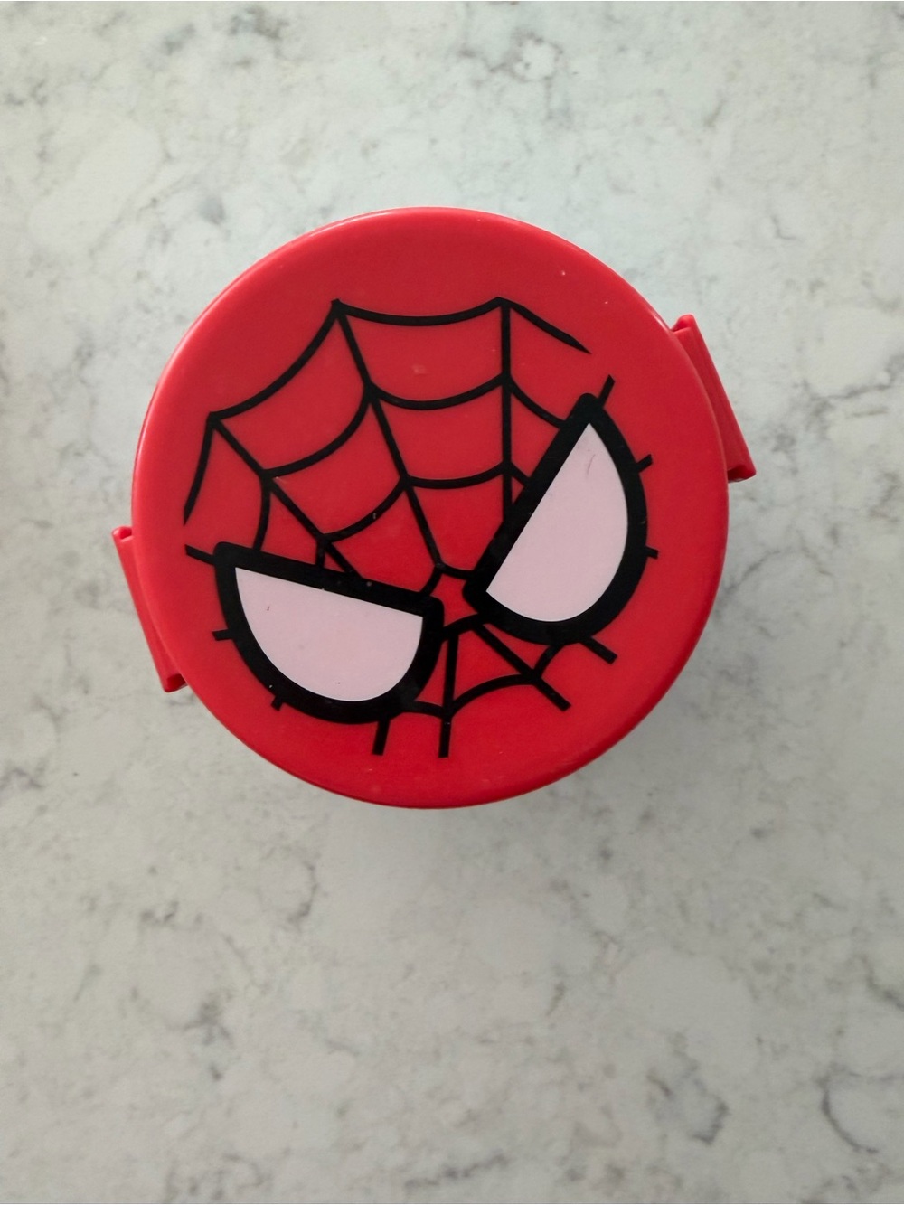 Red Spiderweb Kids Snack Box with Character Face